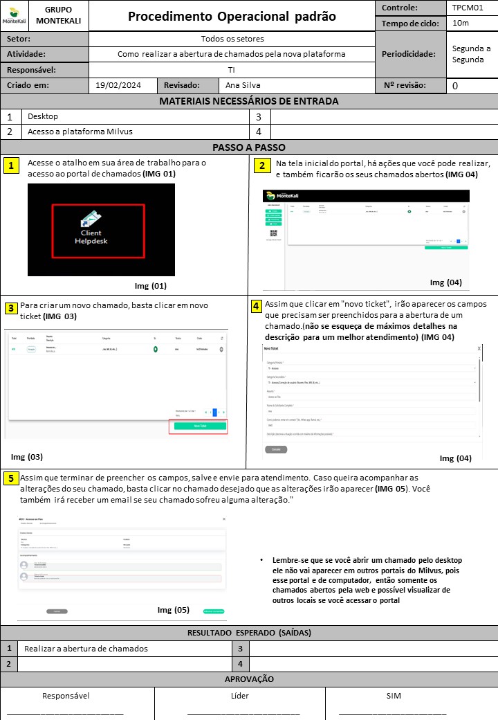 Abrir chamado no Desktop