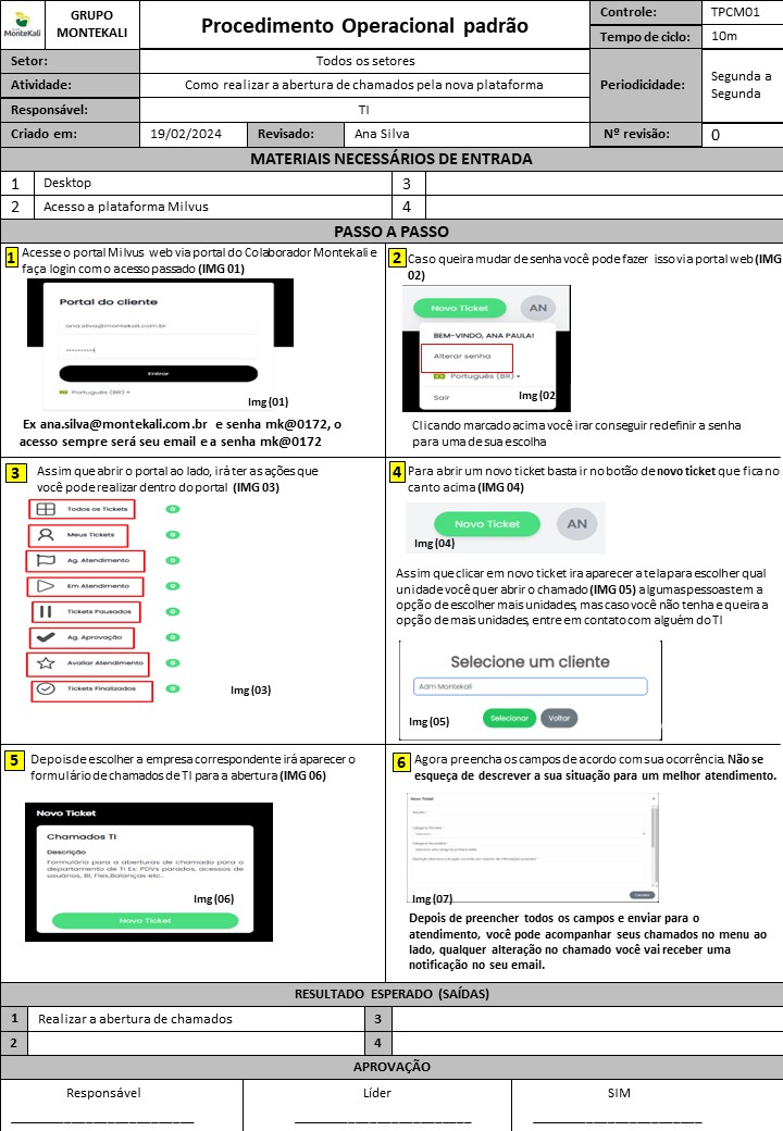 Abrir chamado na Web